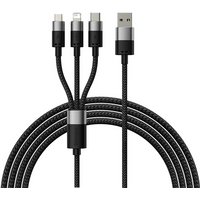 Baseus 3.5A 3 in 1 USB C Cable for iPhone 14 13 12 Pro 11 Charger Cable Micro USB C Type C Cable for Macbook Pro Samsung Xiaomi
