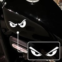 1PC Angry Eyes Vinyl Sticker Set, Waterproof Decals for Car, Black & White