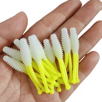 MUKUN 10PC UV 50mm 1g Fishing Lure Soft Silicone Shad Swimbait Gear Wobbler Perch Luminous Worm Pesca Pike Carp Bass Winter Bait
