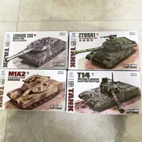 1/72 Russian Armata T14 American M1A2 German Leopard 2A6 Chinese ZT99A1 Tank Model Plastic Assembly Military Model Ornament