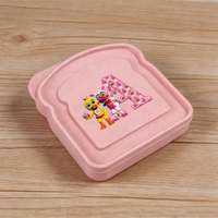 FNAF Bento Lunch Box Five Nights At Freddys Cartoon Anime Pattern A-Z Letter Printed Food Container Boys Girls Portable Lunchbox