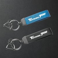 High-Grade Leather Motorcycle Keychain Holder Keyring For Yamaha Tenere 700 T7 XTZ700 2010-2025 Accessories