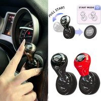 Car Engine Start Stop Button Cover, Creative Metal Joystick Style Ignition Switch Protective Cap, Universal Car Interior Decor