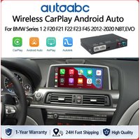 Kabelloses CarPlay für BMW Serie 1 2 F20 F21 F22 F23 F45 2012-2020 NBT, EVO, mit Android Auto AirPlay Decoder Box Multimedia