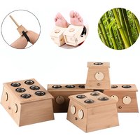 Moxibustion Box Nature Bamboo Burner Warm Acupuntura Massage Therapy Moxa Stick Body Acupoint Massager Health Care Relieve Pain