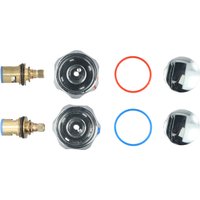 Replacement Faucet Handle Handwheel Home Hardware Red 1/2inch ABS Blue Handwheel For Replacing Worn-out Faucet 2pcs Screws