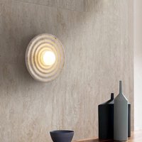 Modern LED Wall Sconce Nordic Wabi-sabi Hotel Bedside Brass Fixture Glass Shade Creative Art Decor Wholesale Aura Wall Lamp