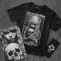 I Do Very Bad Things cotton shirt All Size Unisex T-Shirt