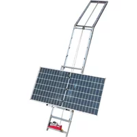 Solar panel installation lift on glass lift photovoltaic panel dedicated inclined roof turning and flipping