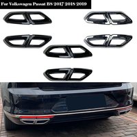 Yubao High Quality ABS Car Rear Exhaust Muffler Tail Pipe Cover Trim For Volkswagen Passat B8 2017 2018 2019