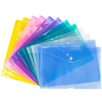 3Pcs/set A4 Folders File Bag Transparent Document Holder Bags Folders Filing Paper Archives Storage Bag Office School Supplies