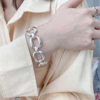 New Fashion Boho Thick Chain Link Bracelets Bangles For Women Girls Punk Jewelry Gift Party Wedding bracelet femme