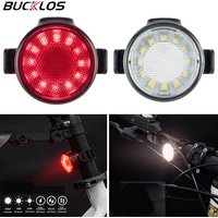 BUCKLOS Bike Front and Rear Light Bicycle LED Lamp Waterproof USB Rechargeable Flashlight for Bicycle Taillights Cycling Lantern
