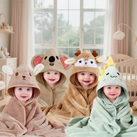 Multifunctional Baby Bath Towel with Animal Design, Baby Bath Towel, Animal-Shaped Baby Blanket, Absorbent, Quick-Drying, Soft and Skin-Friendly, Suitable for Bathing and Swimming for Children Aged