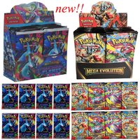 English Pokemon Trading Cards MEGA EVOLUTION Phantasmal Flames Booster Box Battle Game Collection Card Toy Kids Birthday Gift
