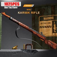 Mould King Kar98K Building Block Model Nostalgic Classic Series Heavy Sniper Rifle Assemble Bricks Shoot Toys Birthday Gifts