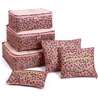 1/6pcsTravel Storage Bag Set for Clothes Tidy Organizer Wardrobe Suitcase Pouch Travel Organizer Bag Case Shoes Packing Cube Bag
