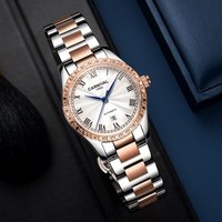 CARNIVAL Brand Mechanical Watch for Women Ladies Luxury Automatic Movement Wristwatches Waterproof Rose Gold Silver Reloj Mujer