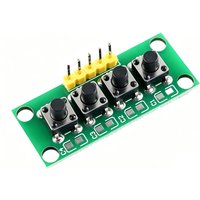 1-5pcs 1x4 4 Independent Key Button Keypad Keyboard Module Mcu For Arduino Student Class Design Graduation Project Experiment