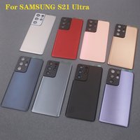 Back Glass Cover For SAMSUNG Galaxy S21 Ultra SM-G998B Battery Case Rear Door Housing Lid Panel Shell Repair Parts +Camera Lens
