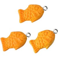 10pcs Cute Fish Biscuit Charms Animal Resin Pendant For Jewelry Making Accessories DIY Earrings Necklace Keychain