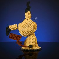 771PCS MOC Life-Sized Sculpture Series Mimico Fantasmal Mega Figure Model Custom Puzzle Education Birthday DIY Assembly Toy Gift
