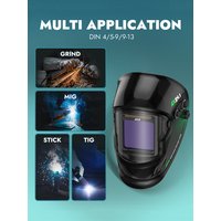 AIXZ AX24.1 Welding Helmet Fast Darkening 1/30000 for MMA MIG TIG Welder Optical Class 1/1/1/2 True Color DIN4/9-13 HD LCD Dimming Screen 3.94×3.82'' Large View Lens Mask