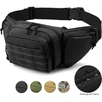 Tactical Multi-function Waist Pack Fanny Packs for Men Nylon Shoulder Hiking Mobile Phone Bag Sports High-capacity Waist Bag