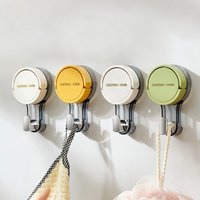 1/2/3 Suction Hooks Strong Vacuum Power Traceless No-Drilling Adhesive Hooks for Home Bathroom Kitchen Door Back and Toilet Area