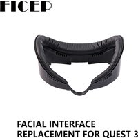 FICEP Replacement Facial Interface Bracket For Meta Quest 3 PU Leather Breathable Sweat Guard Face Pad VR Accessories