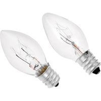 10pcs C7 7W/10W E12 Incandescent Bulbs 110/220V 52*23mm Christmas Chandelier Light Plug-in Flea Trap Salt Lamp Mini Candle Shape