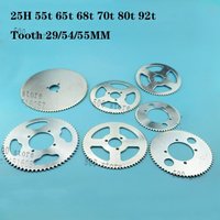 25H 55t 65t 68t 70t 80t 92t Tooth 29/54/55MM Rear Sprocket for 47CC 49CC Mini Moto ATV Quad Dirt Pit Pocket Bike