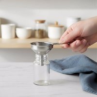Stainless Steel Funnel With Handle Small Metal Funnel For Filling Bottles Liquor Wine Oil Coffee Beans Kitchen Gadget
