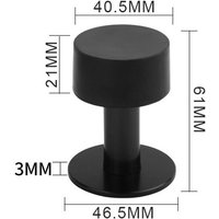 New Stainless Steel Door Stopper Punching/No Punching Anti-collision Door Holder Hardware Nail-free Doorstop Floor