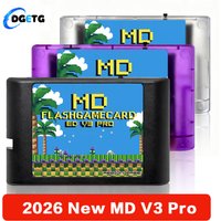 2026 New 3000 in 1 EDMD V3 Pro Card With 8GB TF Card MD Game Card For SEGA Genesis Mega Drive Master System Game Console