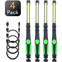 LED Flashlight COB Work Light USB Rechargeable 360° Rotate Folding Inspection Lamp Camping Lantern for Outdoor Car Repairing
