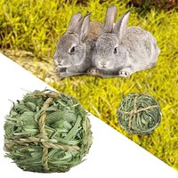 Jouets à mâcher pour petits animaux, boule de foin, lapin, hamster, chinchilla