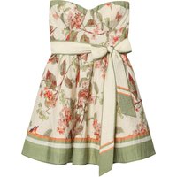 European and American style spring new women's sweetheart collar sleeveless flared skirt short strapless dress