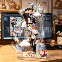 Brooch Anime Acrylic Stand Love and Deepspace Caleb Acrylic Standing Plates Desktop Decoration Birthday Gift