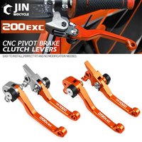 For K-T-M 200 EXC XC 2003-2016 250EXC 300 400EXC Motocross Foldable Pivot Dirt Bike CNC Brake Clutch Levers Cable Lever Handles