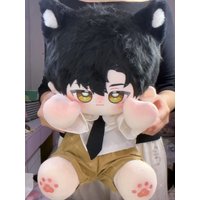 2025 Game Love and Deepspace Zayne Cartoon Sitting Posture Plush Doll Body Dress Up Cotton Plushie 40cm Pillow Cosplay Toys Gift