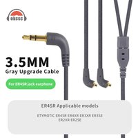 OKCSC ER4SR Earphones Cable for Etymoti ER4SR ER4XR ER3XR ER3SE 72 Cores Earbuts Cable 3.5mm Oxygen Free Copper Gold-plated Plug