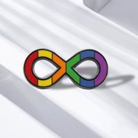 1PC Neurodiversity Rainbow Infinity Symbol Enamel Pin, Autism Awareness Brooch, Inclusion & Acceptance Jewelry Gift