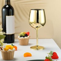 Stainless Steel Glass Goblets Cocktail Creative Metal Wine Glass Bar Restaurant Champagne Red Wine Glass Drinkware Barware Cup