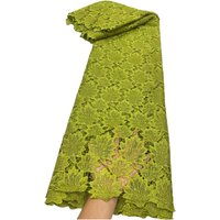 African Nigerian 2025 High Quality Embroidery Tulle Lace Fabric Wedding Party Dress Guipure Water Soluble Sequins 5Yards JL499