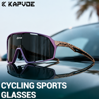 Kapvoe Neue Sonnenbrille für Herren Sport UV400 Fahrradbrille MTB Mountainbike Fahrradbrille Damen Schutzbrille Straßen-Speedskating