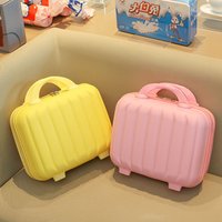 New Hot Sale Spring Solid Color 14 Inch Luggage Mini Portable Hand Suitcase Cosmetic Storage Box Makeup Case For Women