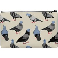 1 Piece No. 33 Pigeon Pattern Makeup Bag - Multifunctional Zipper Pouch for Women, Perfect Travel Zipper Storage Bag, Fun Birthday Gift