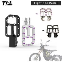 AliExpress NONE CNC Pedal Aluminum Mounting Pedals Foot Rests For Sur-Ron Surron Light Bee S X Electric Off-Road Bike parts Motorcycle Foot Pegs