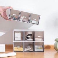 Desktop Storage Box, Drawer-type Desktop Storage Box, Organizer Tea Bag Storage, Student Stationery, Office Storage Rack